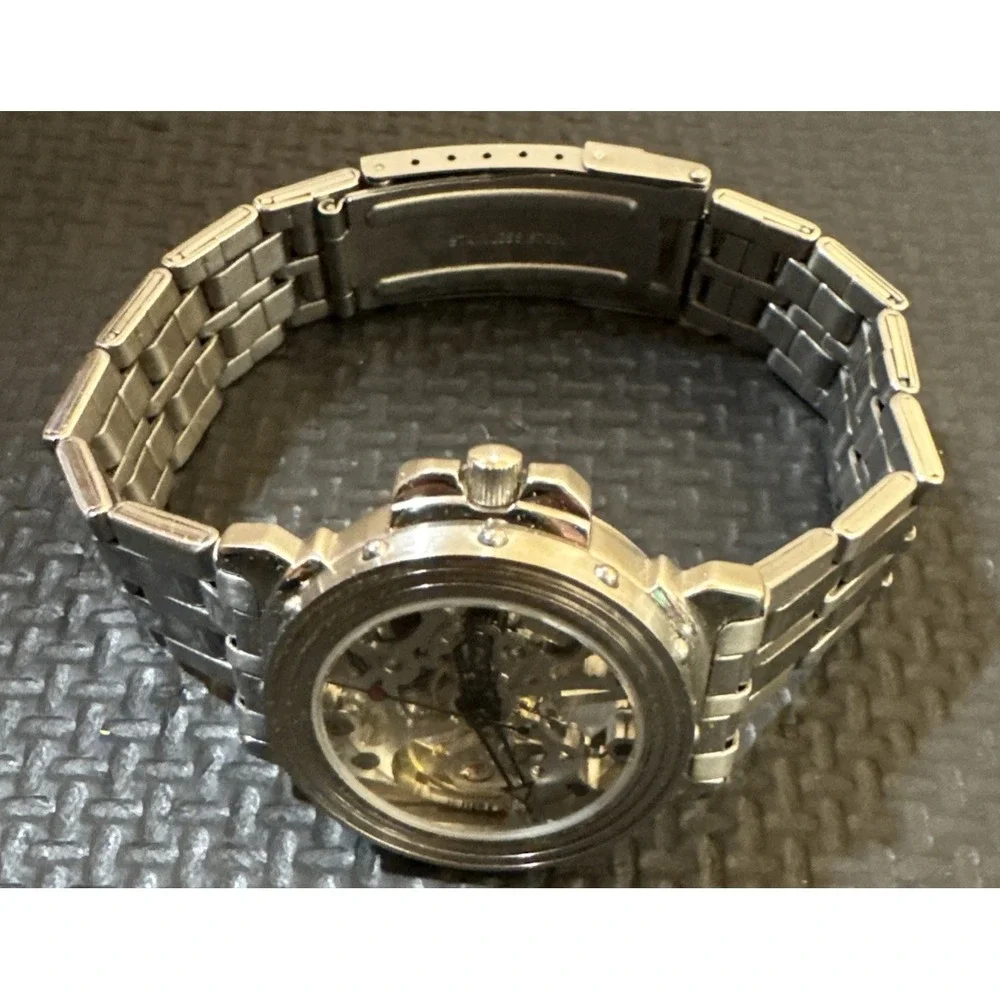 Skeleton Automatic Fully Hollow Mechanical Women Watch | Stainless Steel